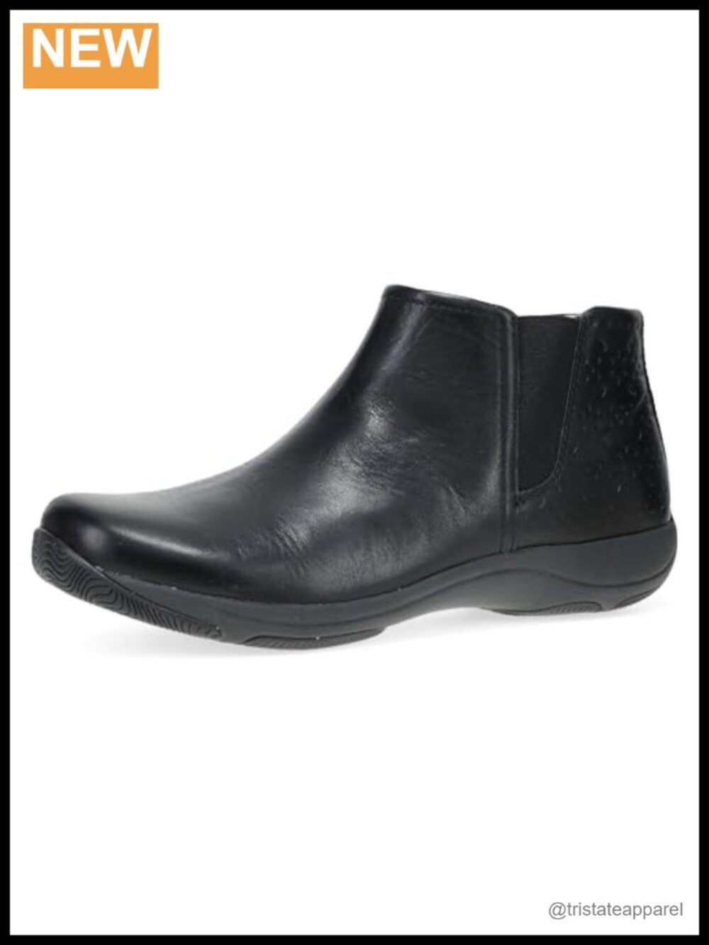 Dansko Sherry Leather Ankle Bootie Water Resistant Zip